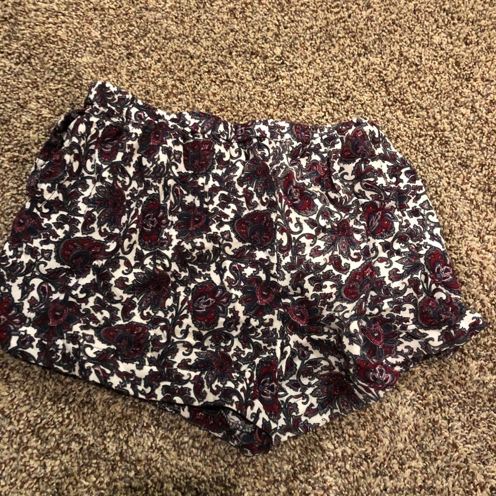 Brandy floral shorts.